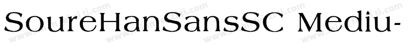 SoureHanSansSC Mediu字体转换